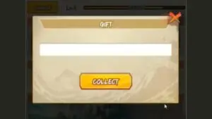 Redeem a gift code in Road to Shinobi