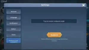 Redeem a gift code in Who's the Chief