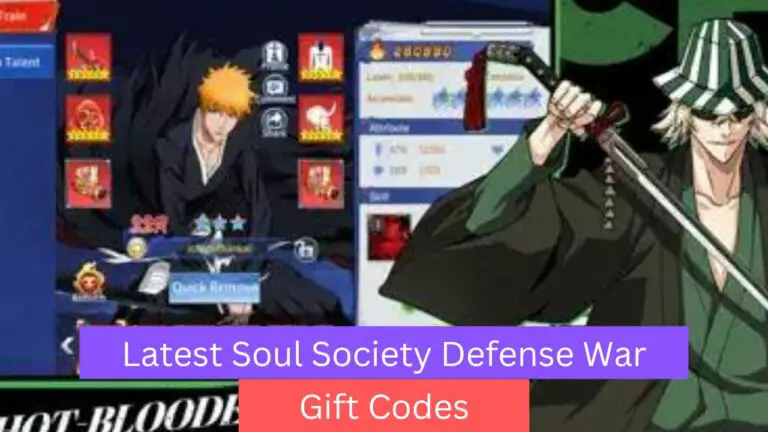 Soul Society Defense War Gift Codes