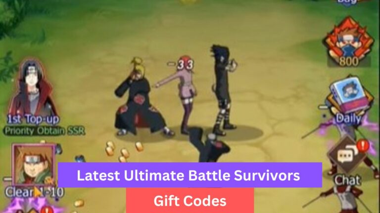 Ultimate Battle Survivors Gift Codes