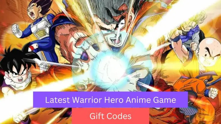 Warrior Hero Anime Game Gift Codes