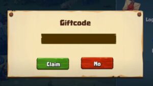 Enter a gift code in AFK Monster