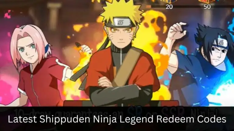 Shippuden Ninja Legend Redeem Codes