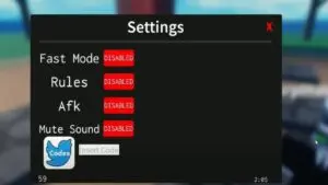 Redeem a code in Roblox Script Fighting Ultimate