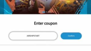 Redeem a gift code in Airship Knights