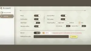 Redeem a gift code in Cherry Tale