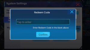 Redeem a gift code in D&M Battle Journey