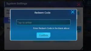 Redeem a gift code in D&M Battle Journey