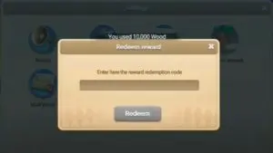 Redeem a gift code in Era of Glory