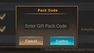 Redeem a gift code in Heir of Darkness