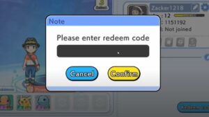 Redeem a gift code in Shadow Mew