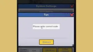 Redeem a gift code in Twinkle Blade RPG