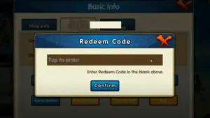 Redeem a gift code in Ultimate Warrior Battle Night