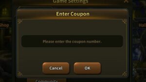 Redeem a coupon code in Along with the Gods