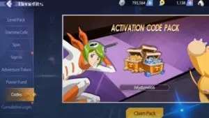 Redeem a gift code in Brave Soul Fighter