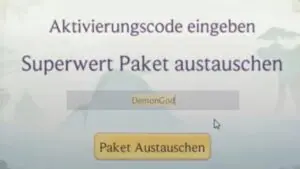 Redeem a gift code in Demon God Vertikales RPG