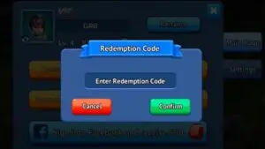 Redeem a gift code in Hero of Taslinia