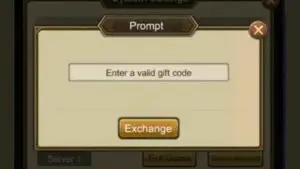 Redeem a gift code in Idle Warriors Three Kingdoms