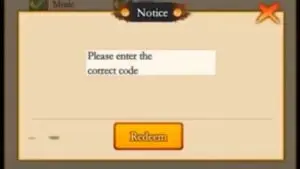 Redeem a gift code in Pride of Nindo