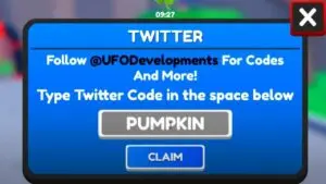 Redeem a gift code in Roblox Anime Tappers