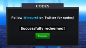 Redeem a gift code in Roblox Project New World