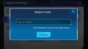 Redeem a gift code in Warrior Evolution Fight