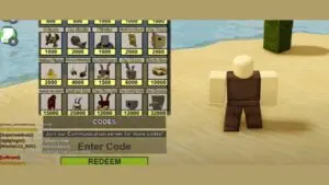 Redeem a gift code in Booga Booga Reborn
