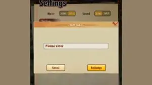 Redeem a gift code in Ultimate Jutsu Storm