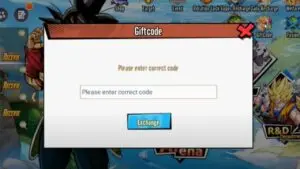 Redeem a gift code in Universe Warrior