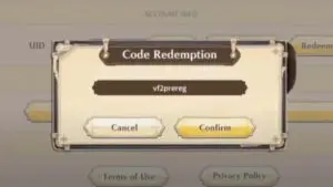 Redeem a gift code in Valiant Force 2