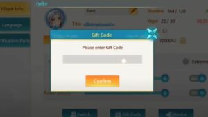redeem a gift code in Dynasty Heroes 2 Arcadia