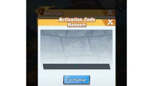 Redeem a gift code in Extreme Smash Battle