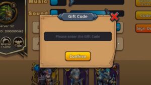 Redeem a gift code in Magic Heros