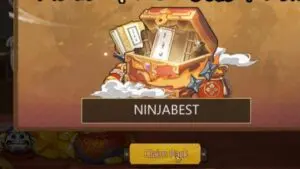 Redeem a gift code in Ninja 3D Next Generation