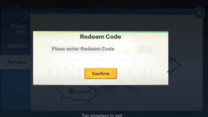 Redeem a gift code in OP Captain and the Warlords