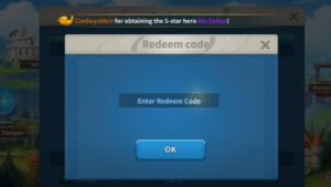 Redeem a gift code in Overload of Chaos