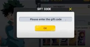 Redeem a code in HERO WAR EPIC ERA