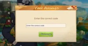 Redeem a code in Konoha Crisis Conflict