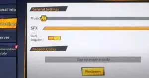 Redeem a code in Super Hero Z