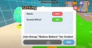 Redeem a gift code in Bomb Click Mine