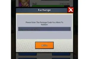 Redeem a gift code in Decisive Battle Super Kame