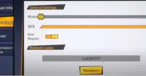 Redeem a gift code in Dragon Legend Z