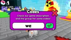 Redeem a gift code in Sword Slayer Simulator