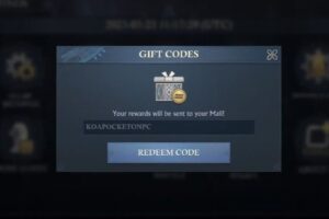 Redeem a gift code in Age of Frostfall