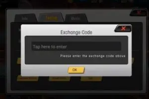 Redeem a gift code in Brave Warrior Combat