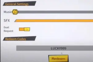 Redeem a gift code in Fight King Z