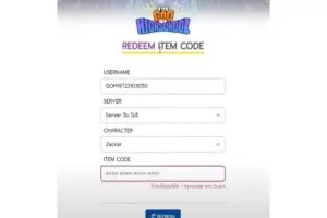 Redeem a gift code in GOH God of Highschool