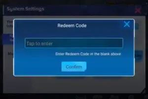 Redeem a gift code in Joint Combat Adventure