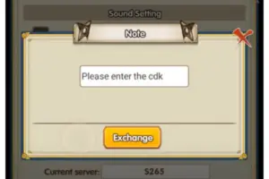 Redeem a gift code in Shadow Hunter Idle RPG