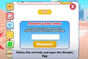 Redeem a code in Flying Simulator